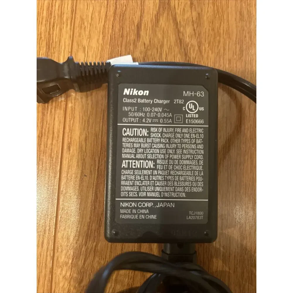 Genuine OEM Nikon MH-63 4.2V Lithium Battery Charger Coolpix Camera Tested Works